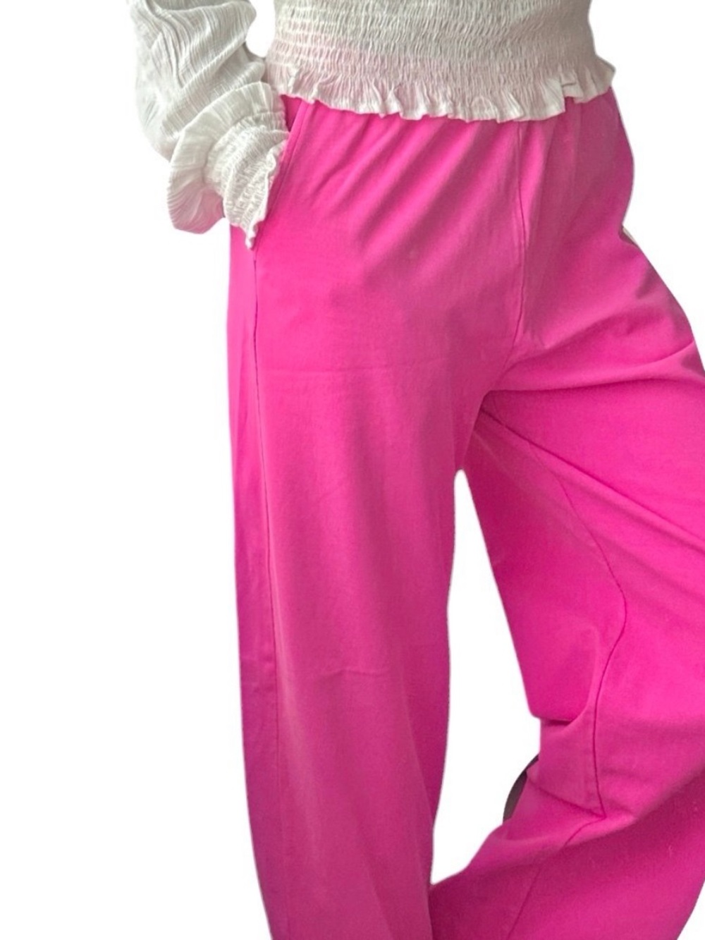 Hot Pink 100% Cotton Pants NWT